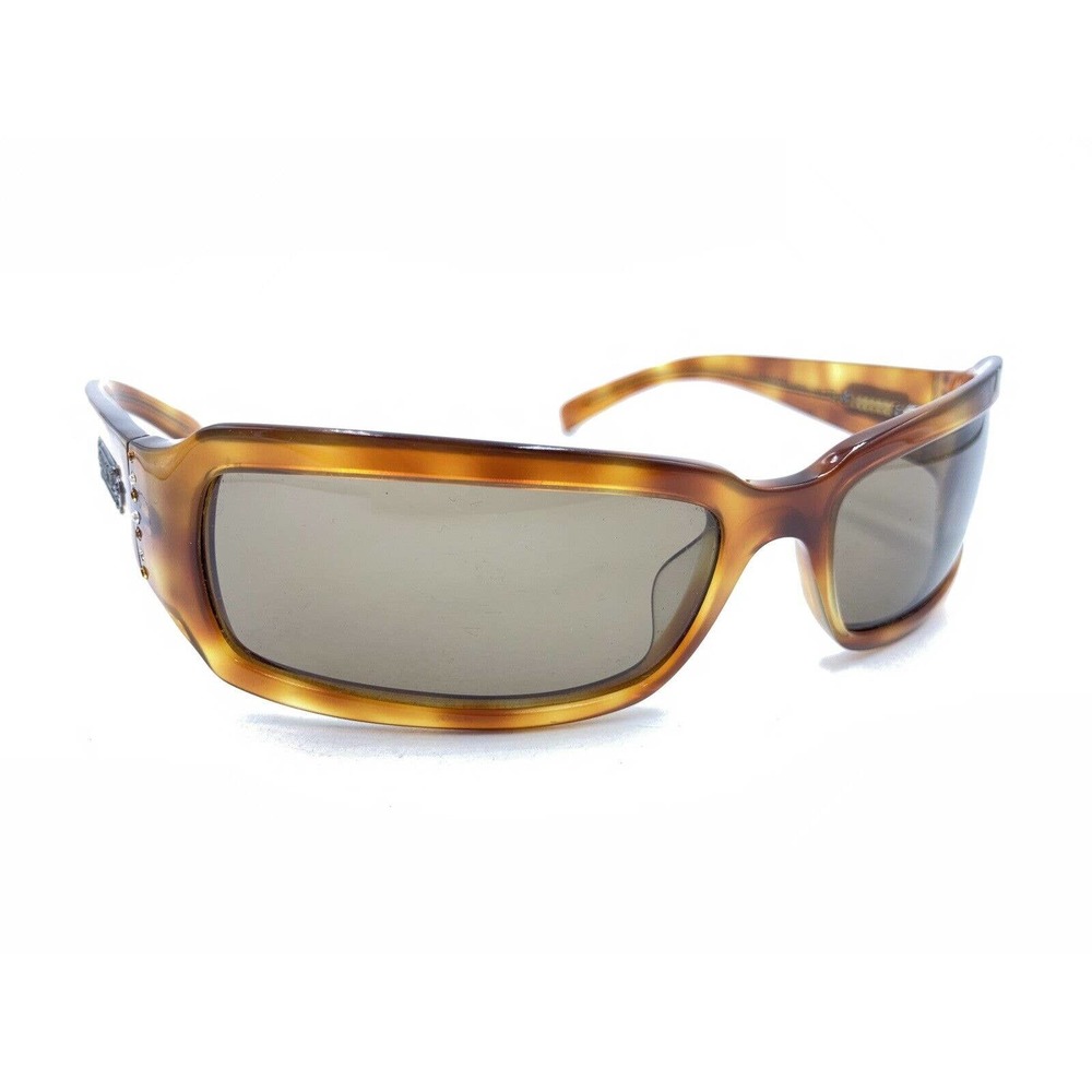 Anna Sui AA50003 Brown Tortoise Wrap Sunglasses Frames 61-16 125 Men Women